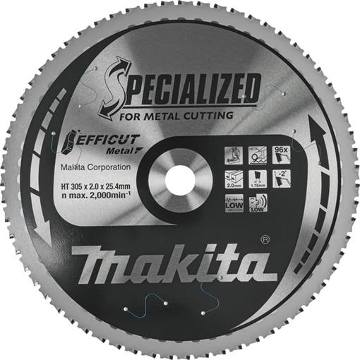TCT žagin list EFFICUT za kovino, Inox 305X25,4mm - E-19750