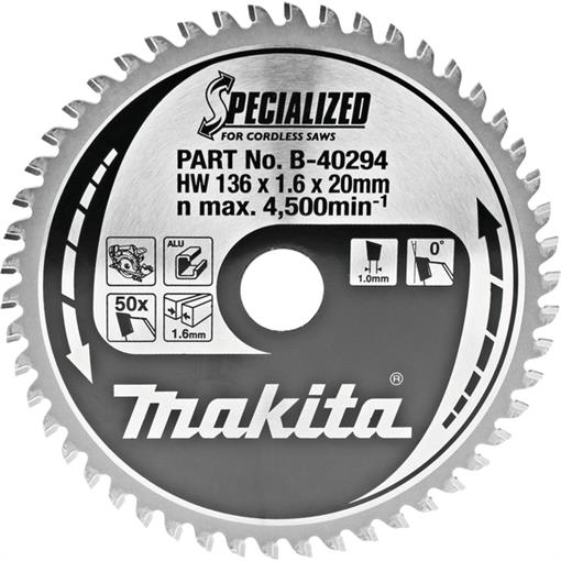 TCT Specialized žagin list 136x20mm - B-40294