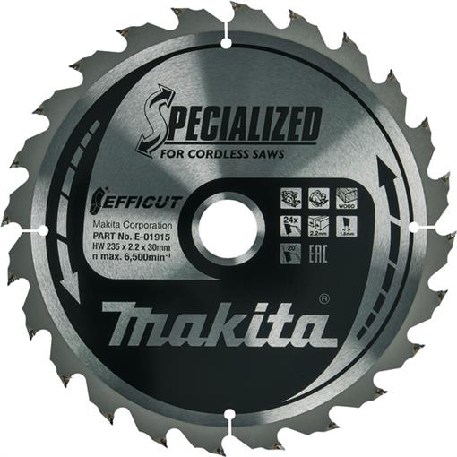 CT Efficut žagin list za les 235X30mm 24.zob - E-01915