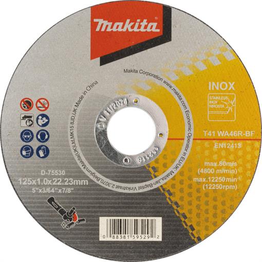 anka rezalna plošča za INOX 125X1mm - D-75530