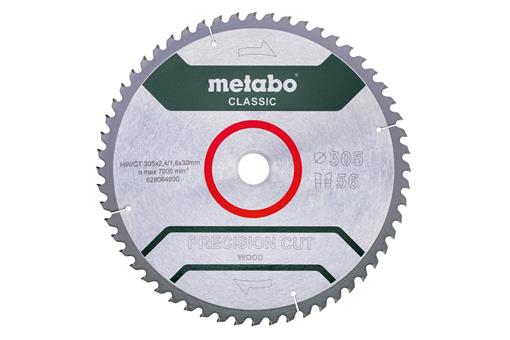 List krožne žage precision cut wood - classic 305x30mm, Z56 WZ 5° neg - 628064000