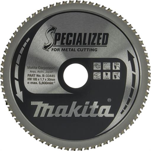 TCT Specialized žagin list za kovino 165X30mm 70.zob - B-33445