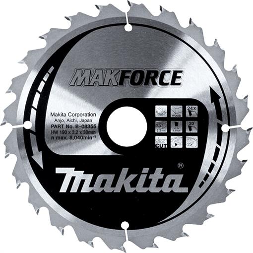 List krožne žage TCT MAKForce 190x30mm - B-08355