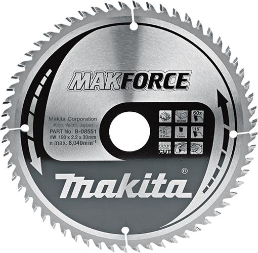 TCT MAKForce žagin list 190X30mm - B-08551