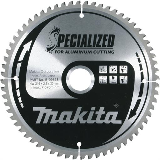 List krožne žage TCT Specialized (aluminij) 216x30mm 64.zob - B-09628