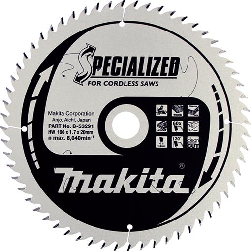 CT Žagin list 190x20mm 60.zob za aku - B-53291