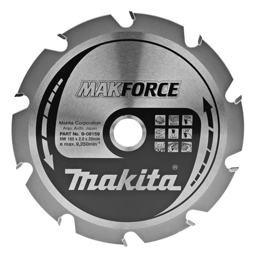 TCT MAKforce list žage 165x20mm 10.zob - B-08159