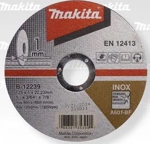 Tanka rezalna plošča 125X1mm - E-03040