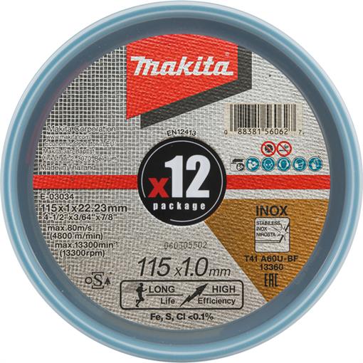 Tanka rezalna plošča 115x1mm - E-03034-12