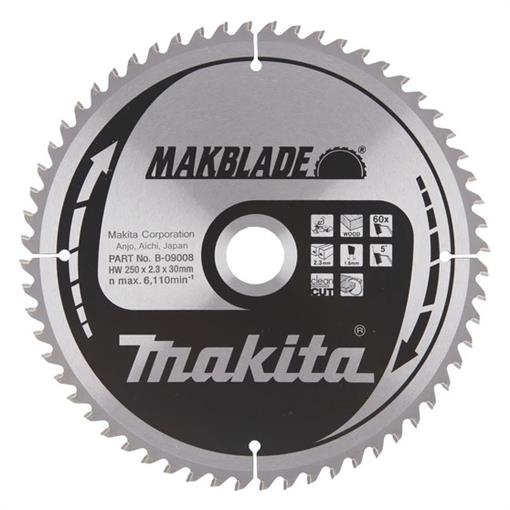 TCT MAKBlade žagin list 250x30mm 60.zob - B-09008