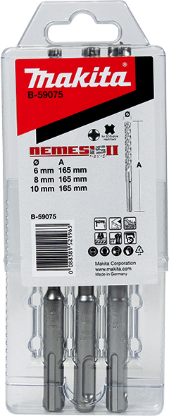 3-delni set svedrov SDS-Plus Nemesis - B-59075