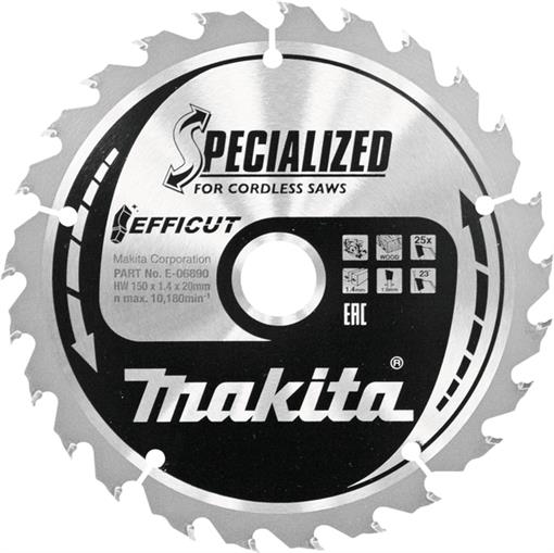 TCT Specialized žagin list 150x20mm - E-06890