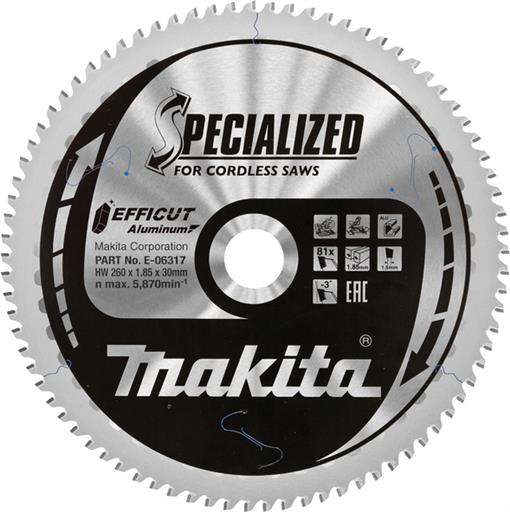 TCT Specialized žagin list 260x30mm - E-06317