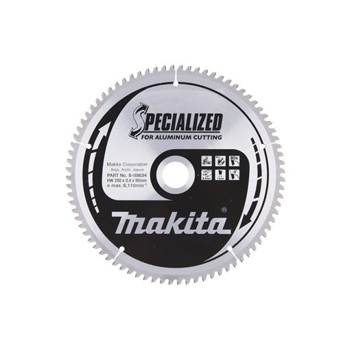 TCT Specialized žagin list 250X30mm (ALUMINIJ) - B-09634