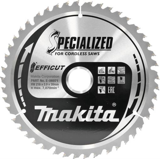 Efficut žagin list 216X30mm 45T - E-06971