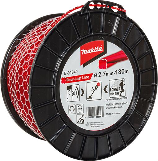 Najlonska nitka deteljica rdeča 2,7mm/180m - E-01840