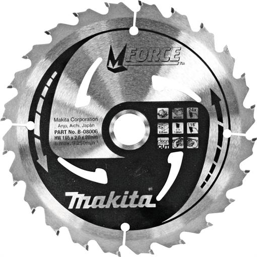TCT MForce žagin list 165X20mm 24.zob - B-08006