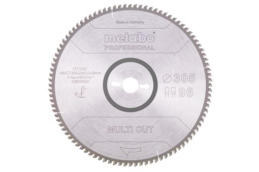 List žage (multi cut - professional) 305x30mm, Z96 FZ/TZ, 5°neg. - 628091000