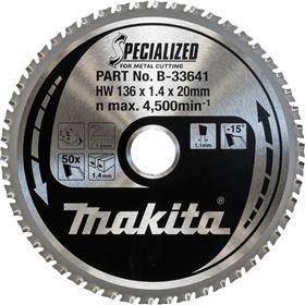 TCT žagin list za kovino 136X20mm 50.zob - B-33641