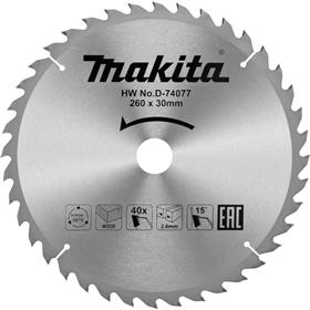 TCT žagin list za les 260x30mm - D-74077